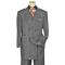 Solo 360 Collection Charcoal Grey Super 160's Wool 3 Piece Fashion Full Cut Wide Leg Suit  S219